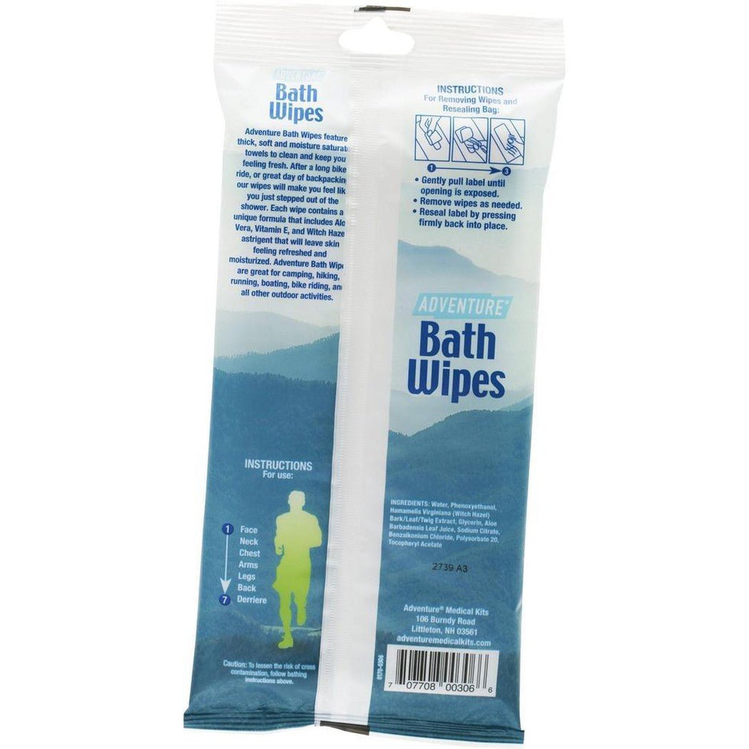Adventure Medical Kits Adventure Bath Wipes-Camping - Health & Safety - Hygiene-Appalachian Outfitters