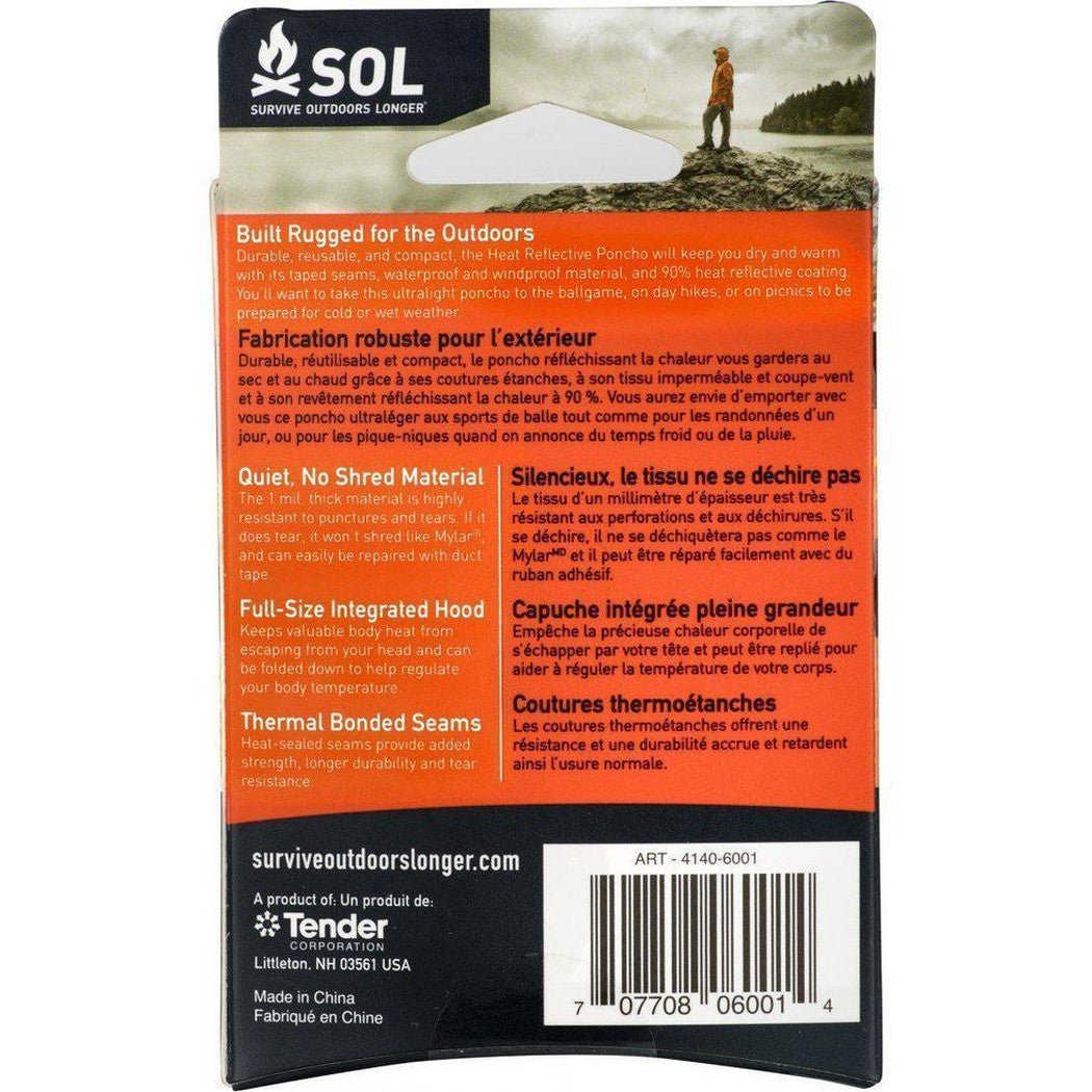 Adventure Medical Kits Heat Reflective Poncho-Camping - First Aid-Appalachian Outfitters