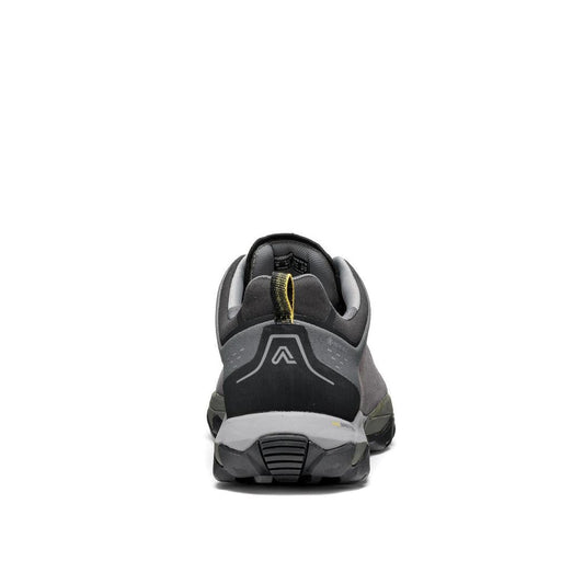 Back view of the Asolo Men's Acadi LTH GTX MM in Graphite/Black against a white background.
