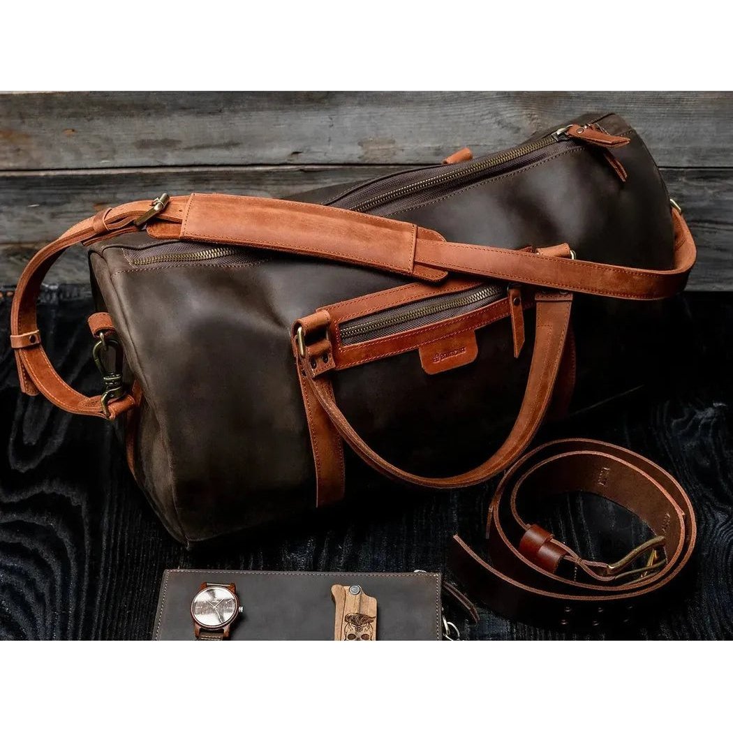 Beavercraft Journey - Leather Travel Luggage Duffel Bag-Accessories - Bags-Appalachian Outfitters