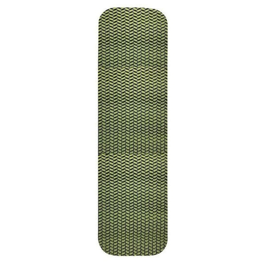 A side view of the Big Agnes TwisterCane Bio Foam sleeping pad in Regular color showing its textured surface against a white background.