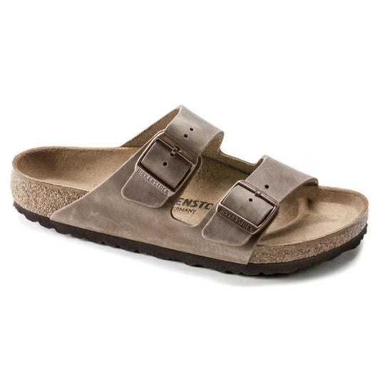Birkenstock Arizona Oiled Leather Tobacco-Women's - Footwear - Sandals-Tobacco Brown-Narrow-38-Appalachian Outfitters