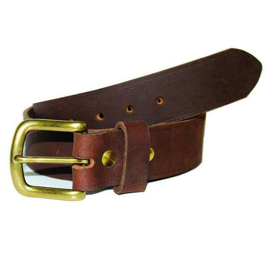 Bison Rough Cut Leather Belt-Accessories - Belts - Unisex-Crazy Horse Brown-32-Appalachian Outfitters