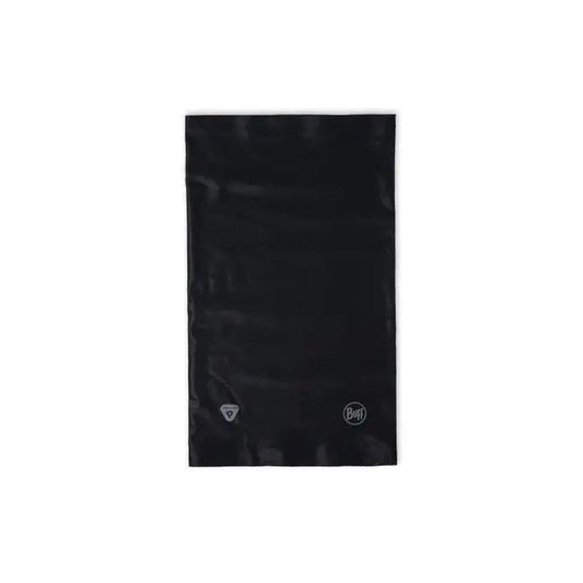 A black Buff Thermonet Youth bandana shown against a white background with the brand logo visible.