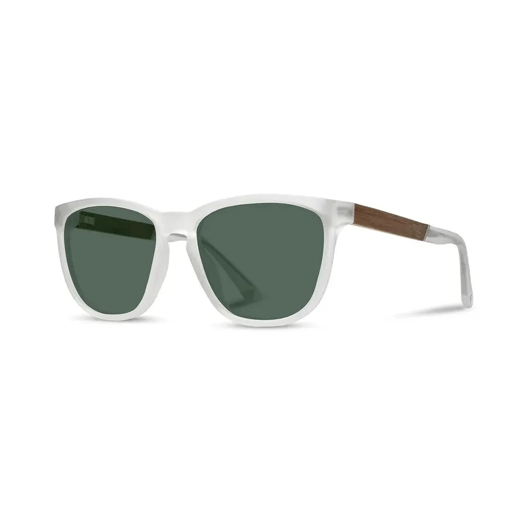 Camp Eyewear Arrowcrest-Accessories - Eyewear - Sunglasses-Matte Crystal // Walnut-HD Plus Polarized G15-Appalachian Outfitters