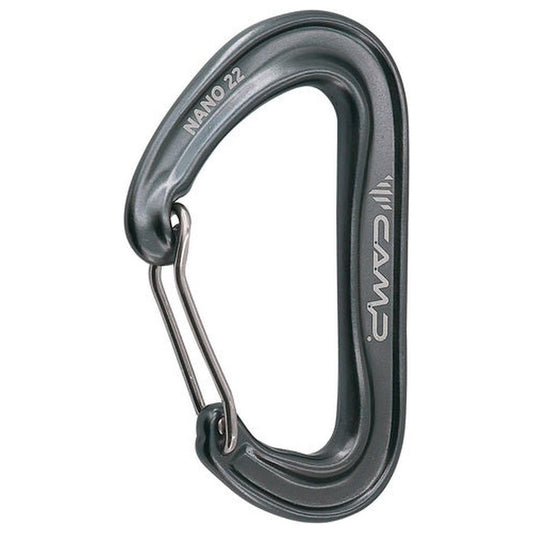CAMP Nano 22-Climbing - Hardware - Carabiners-Gun Metal-Appalachian Outfitters