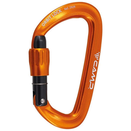 CAMP Orbit Lock-Climbing - Hardware - Carabiners-Orange-Appalachian Outfitters