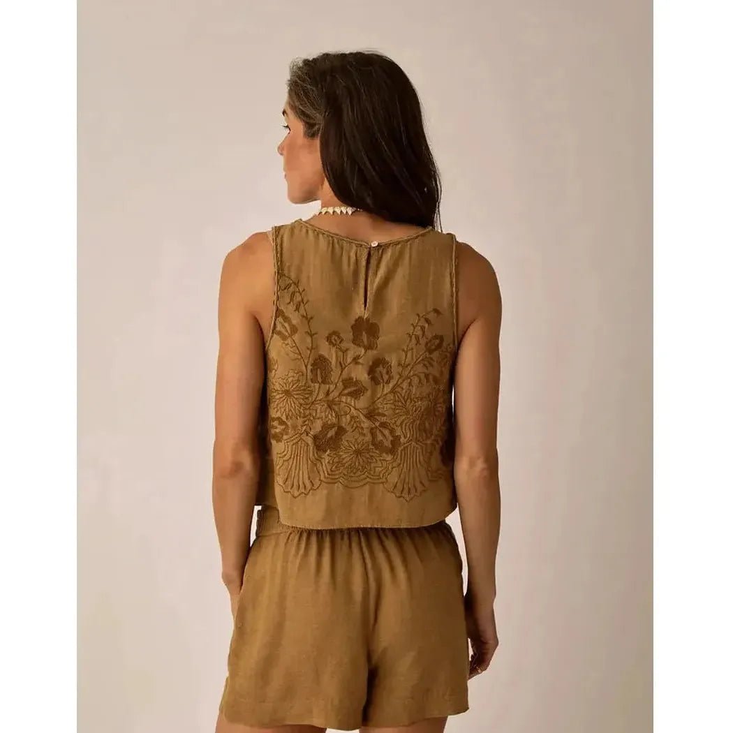 Carve Designs Women's Lou Linen Tank-Women's - Clothing - Tops-Appalachian Outfitters