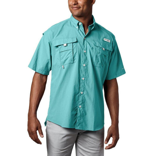 Columbia Sportswear Men's PFG Bahama II Short Sleeve Shirt-Men's - Clothing - Tops-Gulf Stream-S-Appalachian Outfitters