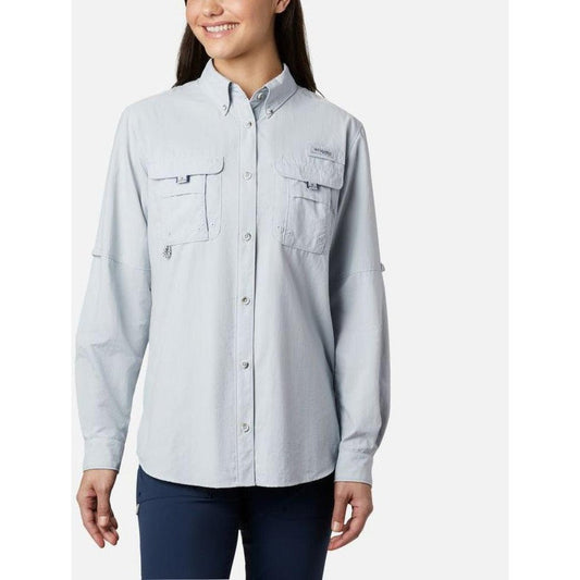 Columbia Sportswear Women's PFG Bahama Long Sleeve Shirt-Women's - Clothing - Tops-Cirrus Grey-S-Appalachian Outfitters