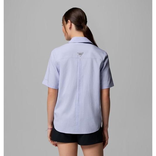 Columbia Sportswear Women's PFG Castback Woven Short Sleeve-Women's - Clothing - Tops-Appalachian Outfitters