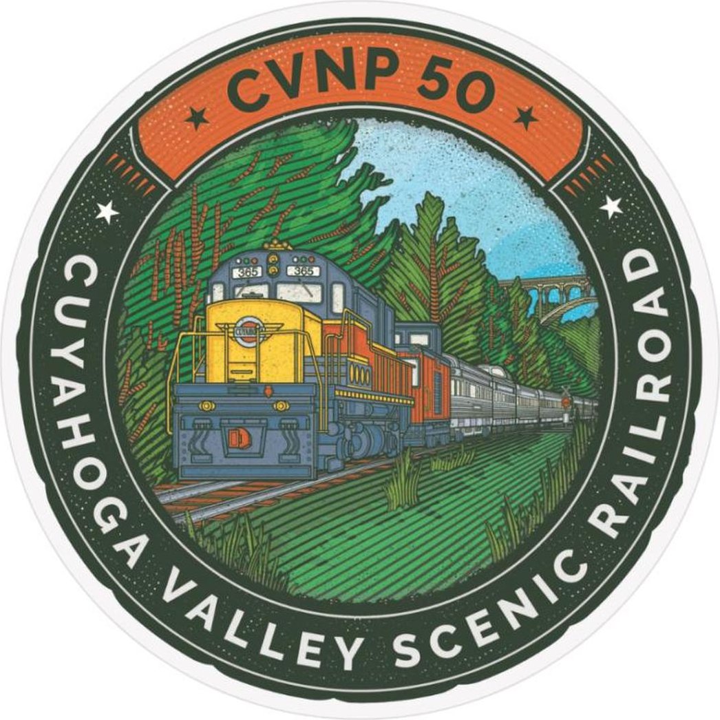 Conservancy for CVNP Cuyahoga Valley Scenic Railroad 50th Anniversary Collectible Stickers-Accessories - Novelty - Stickers-Appalachian Outfitters