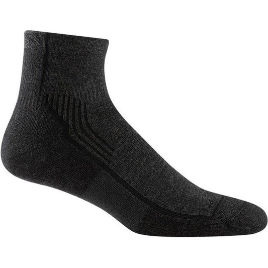 Darn Tough Men's Hiker 1/4 Midweight with Cushion-Accessories - Socks - Men's-Onyx Black-M-Appalachian Outfitters