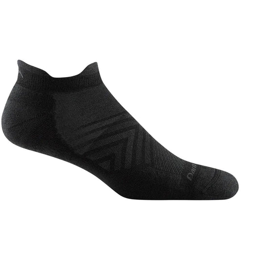 Darn Tough Men's Run No Show Tab Ultra-Lightweight Running Sock-Accessories - Socks - Men's-Black-M-Appalachian Outfitters