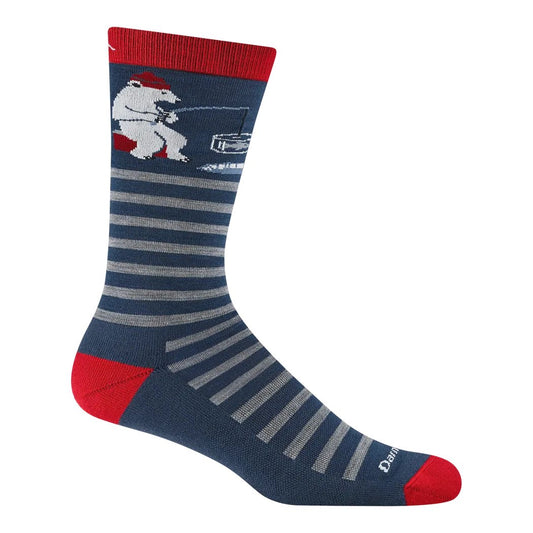 Darn Tough Men's Wild Life Crew Lightweight with Cushion-Accessories - Socks - Men's-Polar Bear Lake-M-Appalachian Outfitters