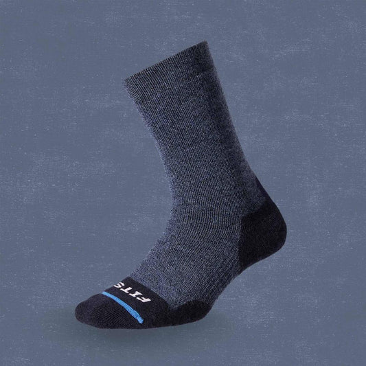 FITS Medium Hiker Crew-Accessories - Socks - Unisex-Navy-S-Appalachian Outfitters