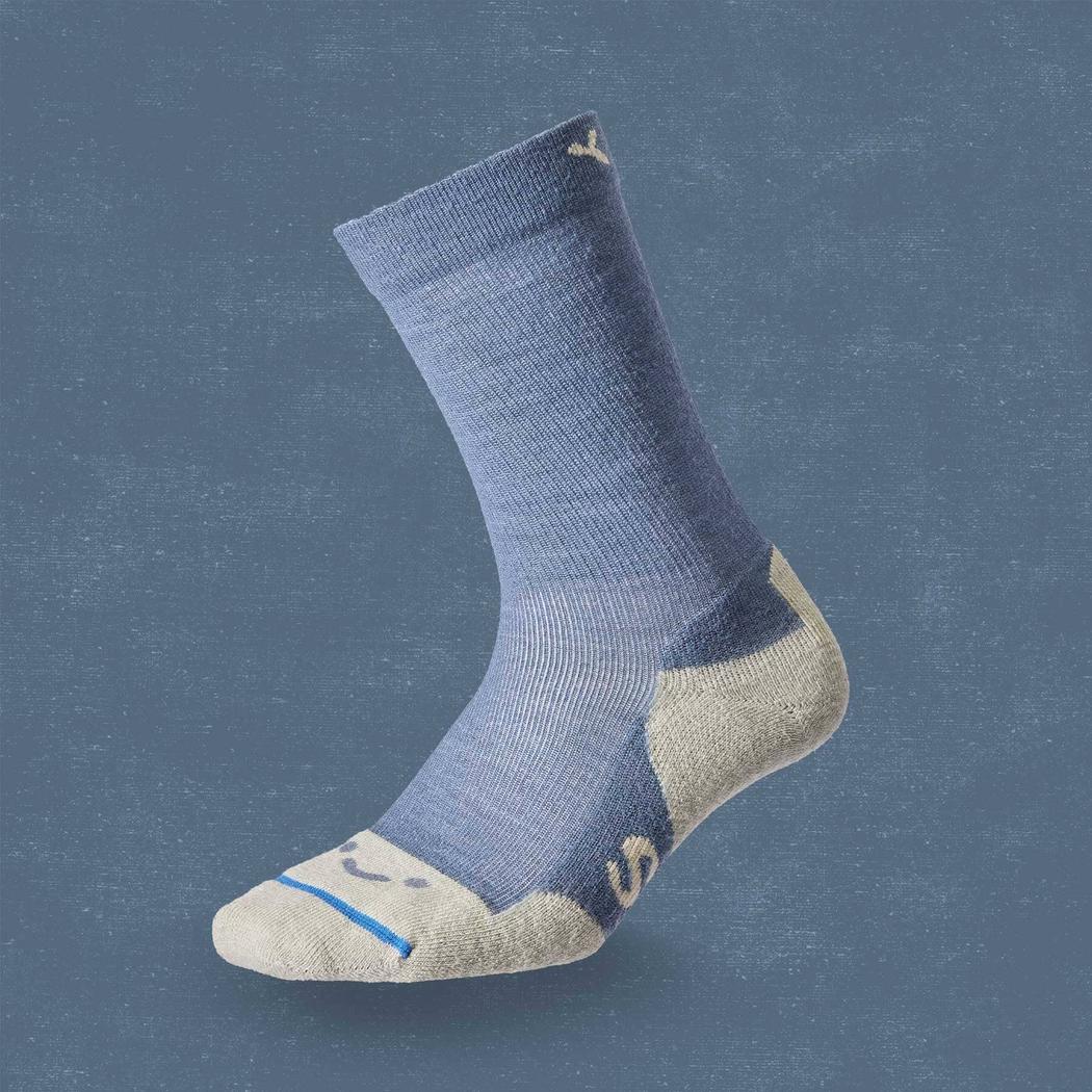 FITS Season Solids Origials Fit Light Crew-Accessories - Socks - Unisex-Stormy Weather-S-Appalachian Outfitters