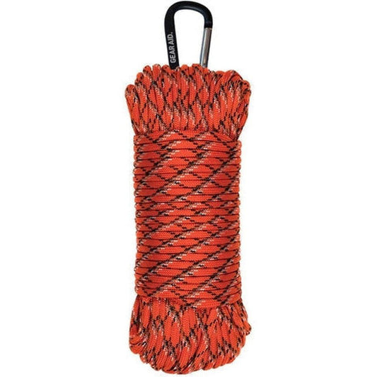 Gear Aid Heavy-Duty 550 Paracord-Camping - Tents & Shelters - Tent Accessories-Reflective Orange-100 ft-Appalachian Outfitters