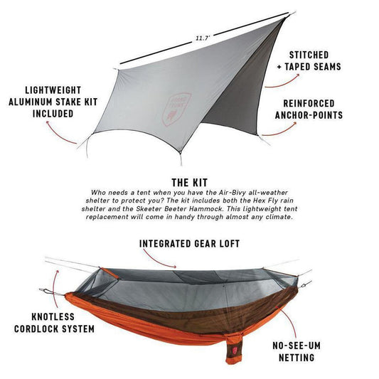 Grand Trunk Air Bivy All-Weather Shelter-Camping - Tents & Shelters - Hammock Accessories-Appalachian Outfitters