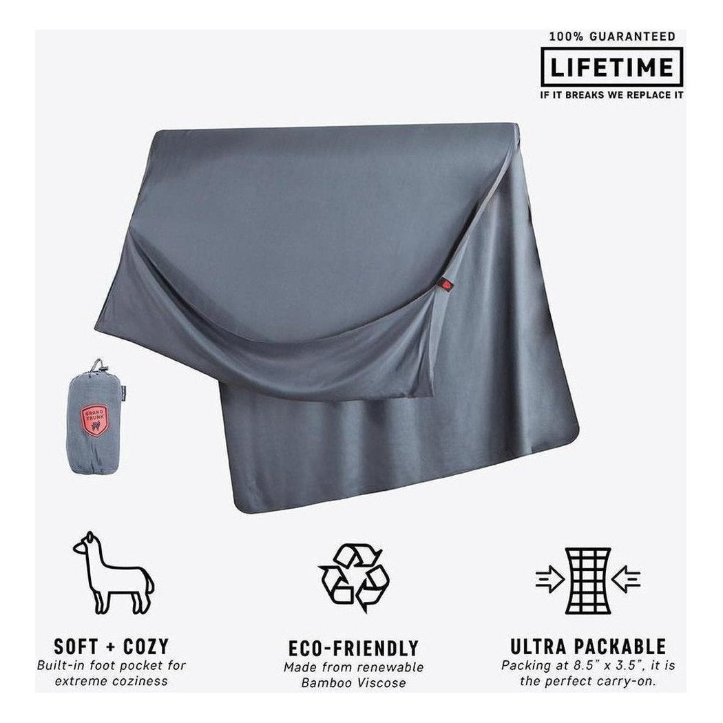 Grand Trunk Bamboo Travel Blanket-Travel - Accessories-Slate Gray-Appalachian Outfitters