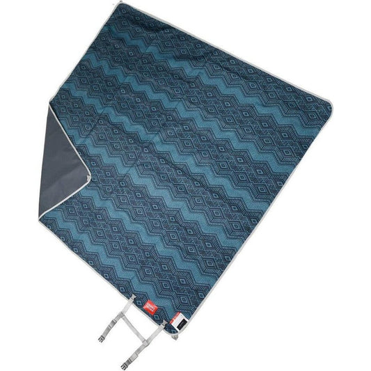 A top-down view of the Grand Trunk Meadow Mat in Horizon color, showing its pattern and attached straps.