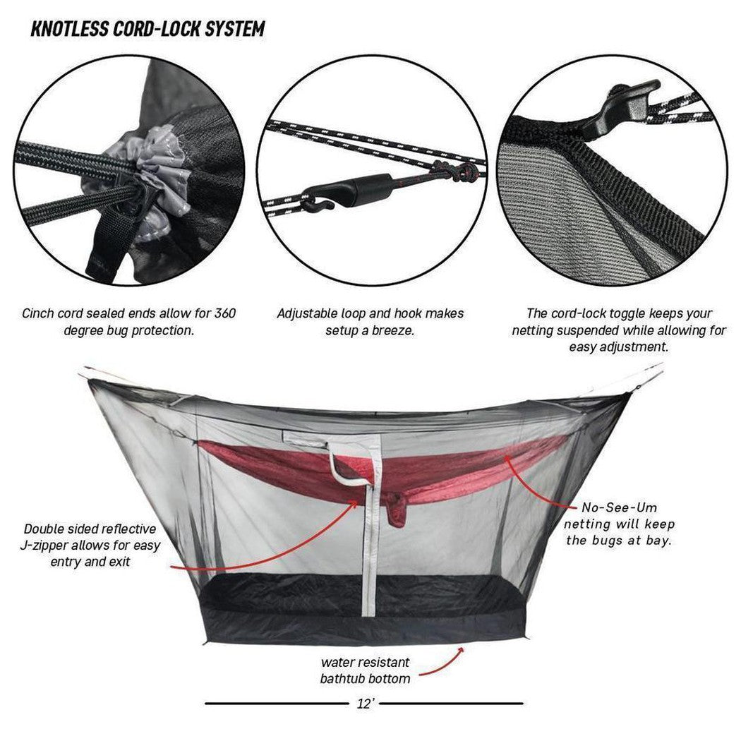 Grand Trunk Mozzy 360 Net Shelter-Camping - Tents & Shelters - Hammock Accessories-Appalachian Outfitters