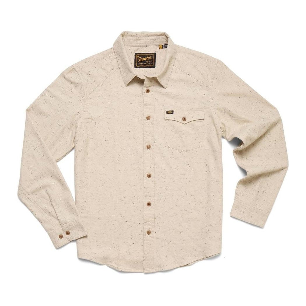 Howler Brothers Men's La Grange Lightweight Flannel-Men's - Clothing - Tops-Speckled Sand-M-Appalachian Outfitters