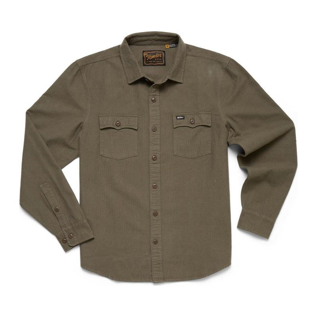 Howler Brothers Men's Novato Shirt-Men's - Clothing - Tops-Drab Olive-M-Appalachian Outfitters