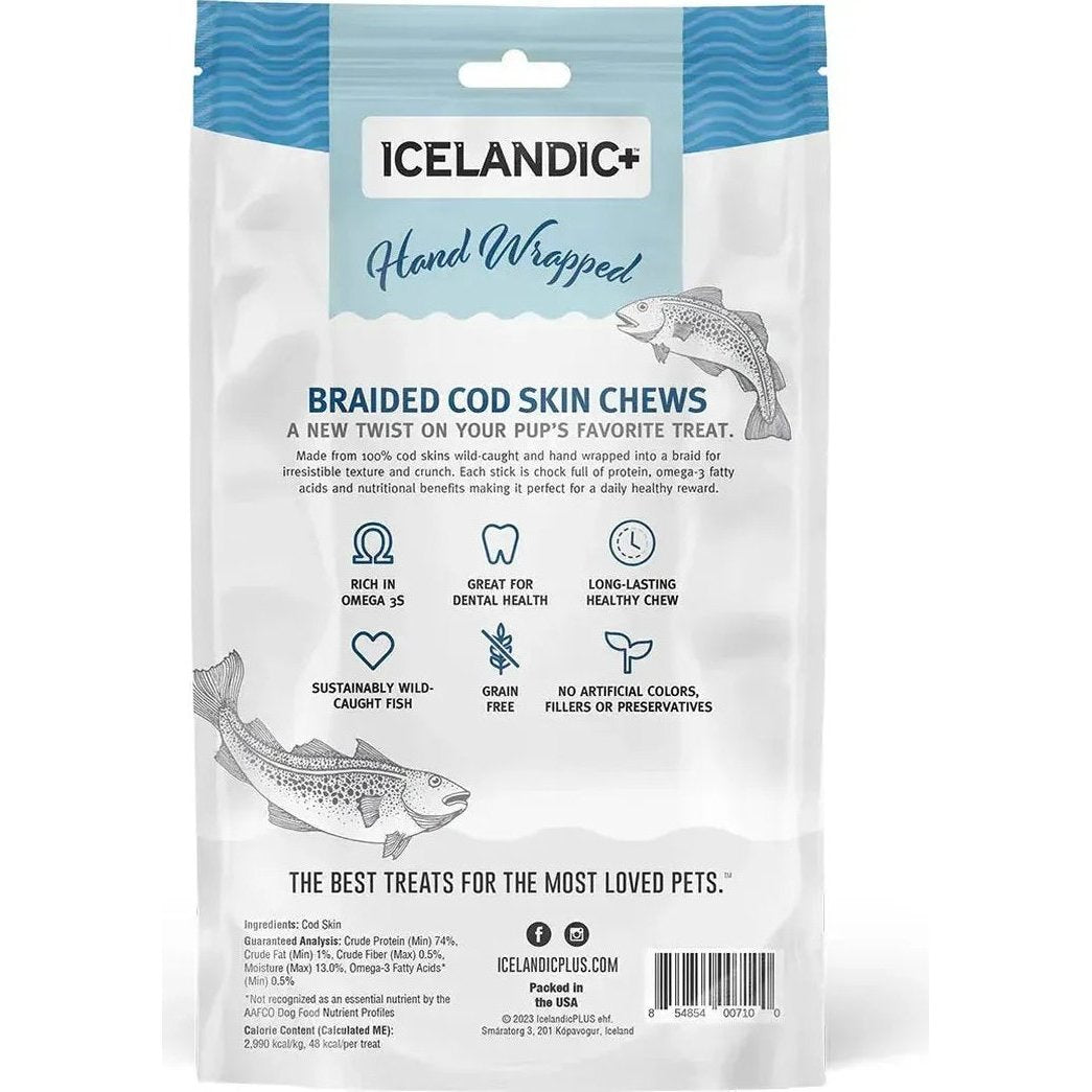Icelandic+ Cod Skin Braids for Dogs (5pk)-Pets - Treats-Appalachian Outfitters