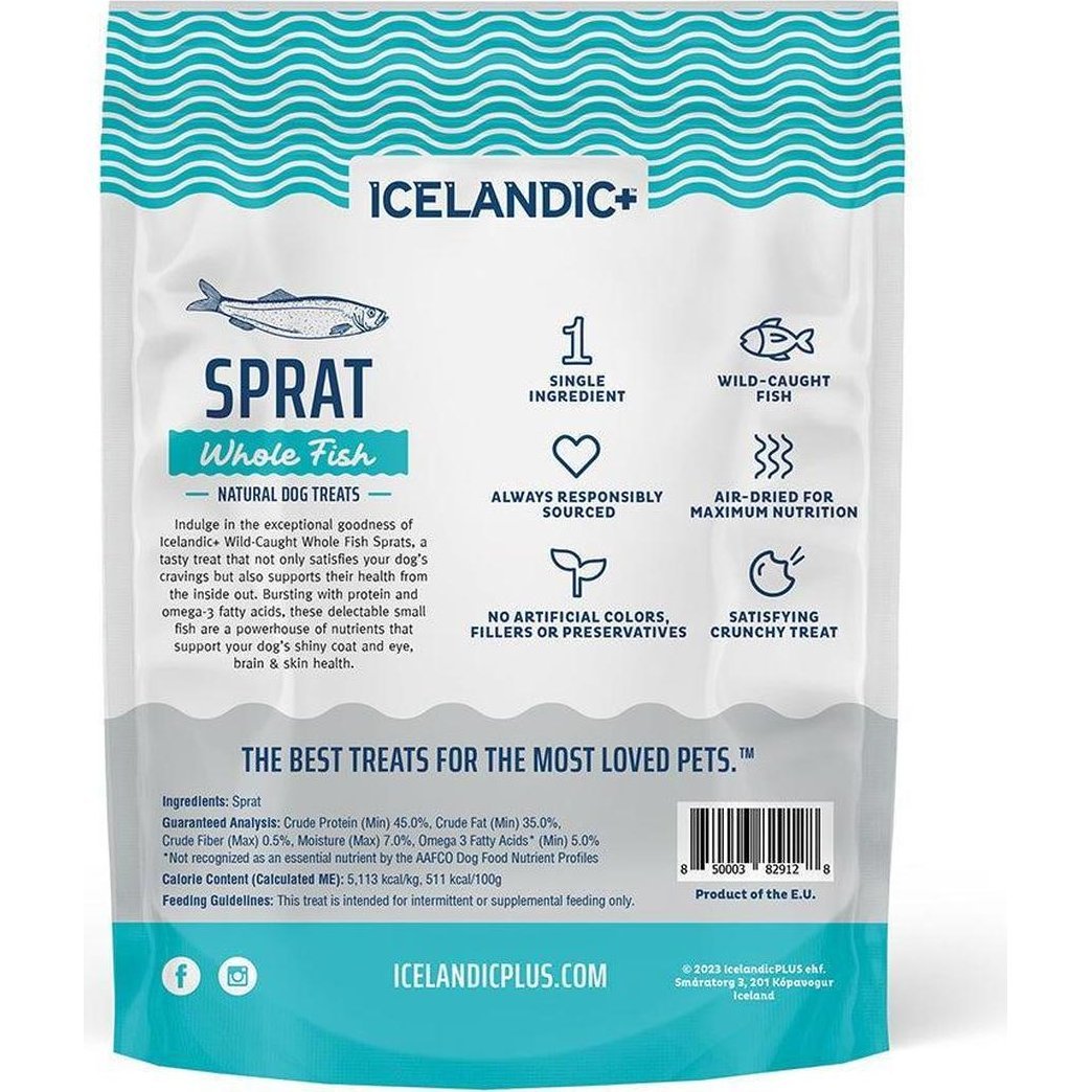 Icelandic+ Sprat Whole Fish Dog Treats-Pets - Treats-Appalachian Outfitters