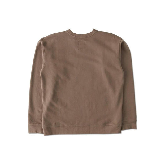 Back view of the Kavu Men's Core Crew in Brown Bear against a white background.