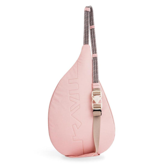 Side view of the Kavu Mini Rope Sling in Pink showing the adjustable strap and white background.