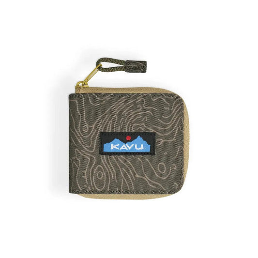 Kavu Zip Around-Accessories - Wallets-Olive Topo-Appalachian Outfitters