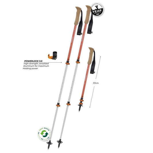 Komperdell Ridgehiker Zero Compact-Camping - Trekking Poles - Trekking Poles-Appalachian Outfitters