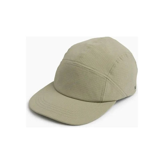 A front view of the Kuhl Breeze Cap in Pirate Blue with a flat brim and visible stitching on a white background.