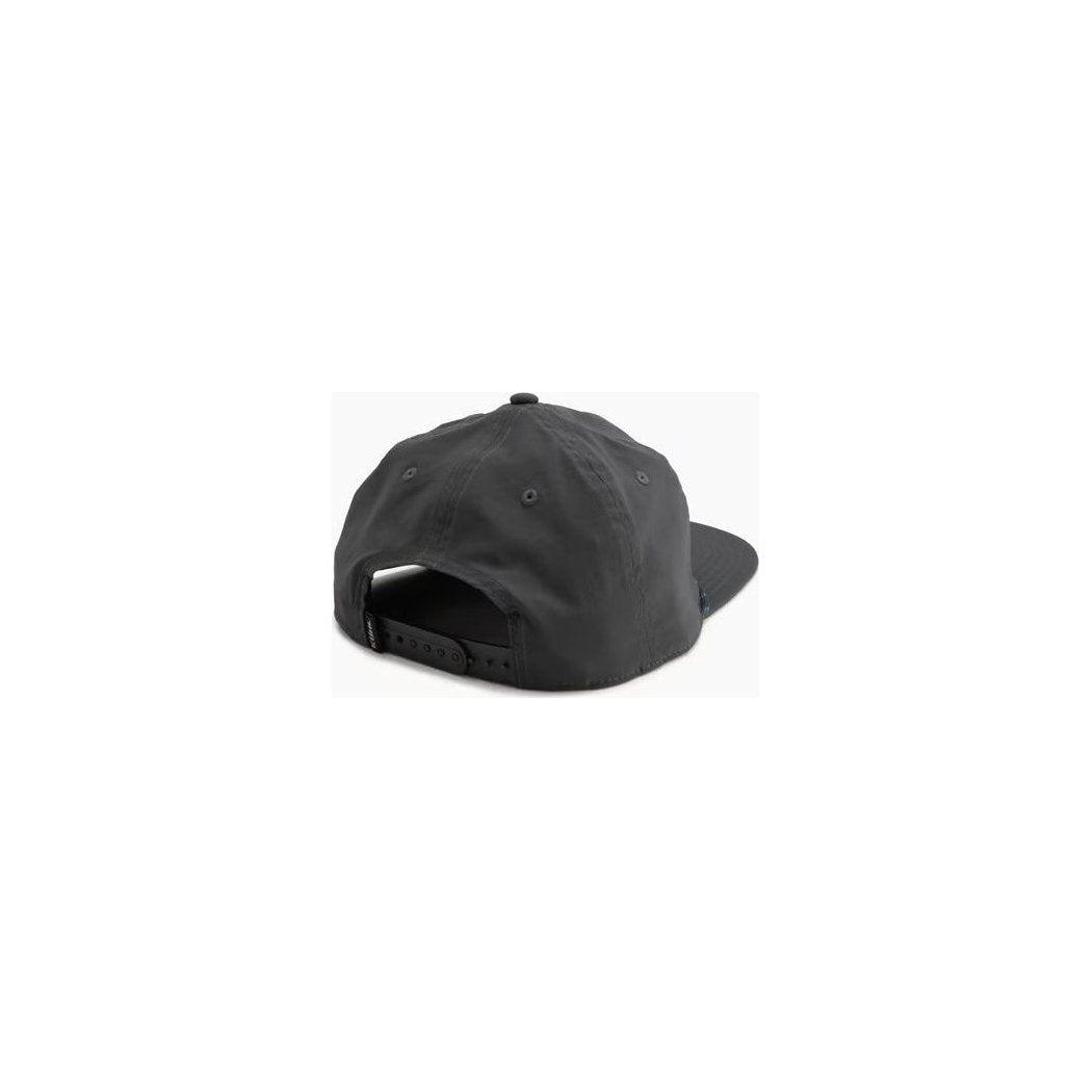 Back view of the Kuhl Renegade Camp Hat in Koal showing the adjustable strap and flat brim against a white background.