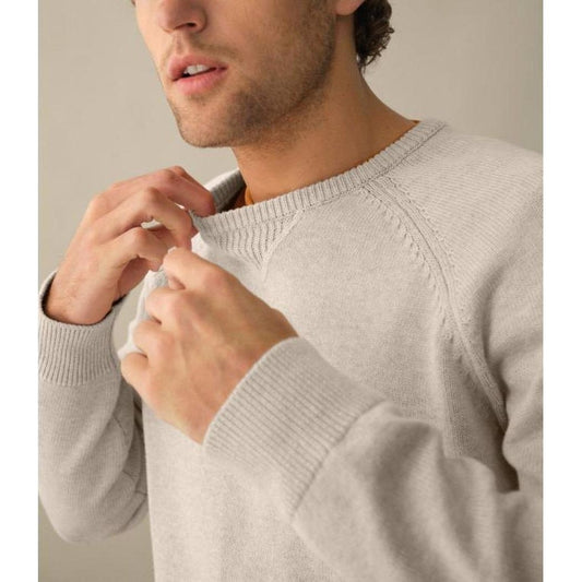L.L.Bean Men's Wicked Soft Cotton Cashmere Crew-Men's - Clothing - Tops-Appalachian Outfitters
