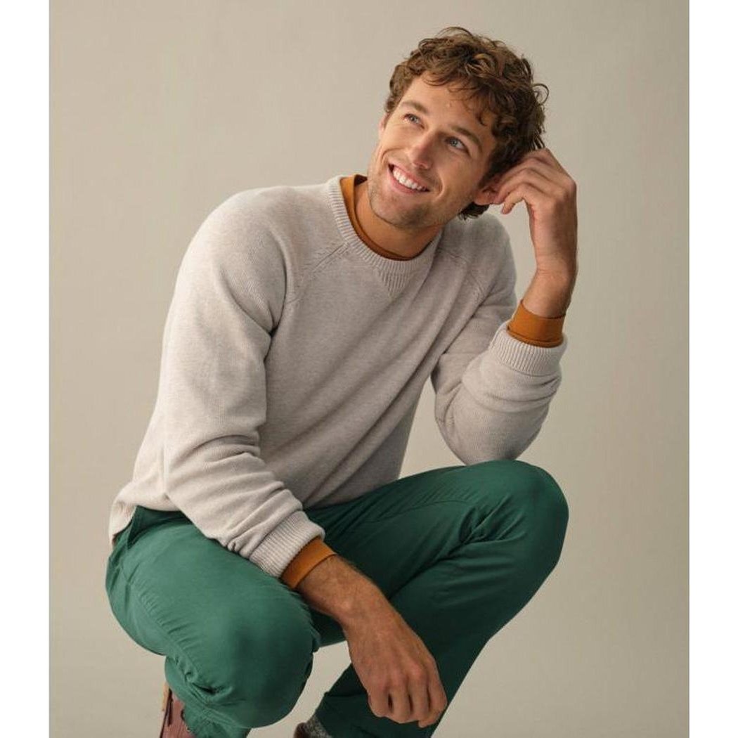 L.L.Bean Men's Wicked Soft Cotton Cashmere Crew-Men's - Clothing - Tops-Appalachian Outfitters