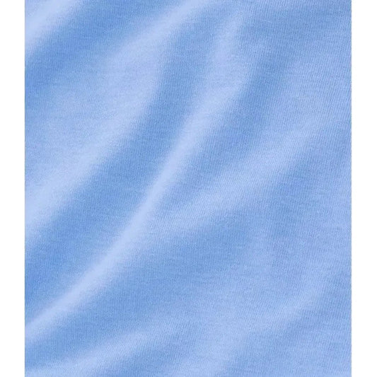 A close-up of the L.L.Bean Women's Everyday SunSmart Lifestyle Tee, Short-Sleeve in Seaboard Blue showing the fabric texture.