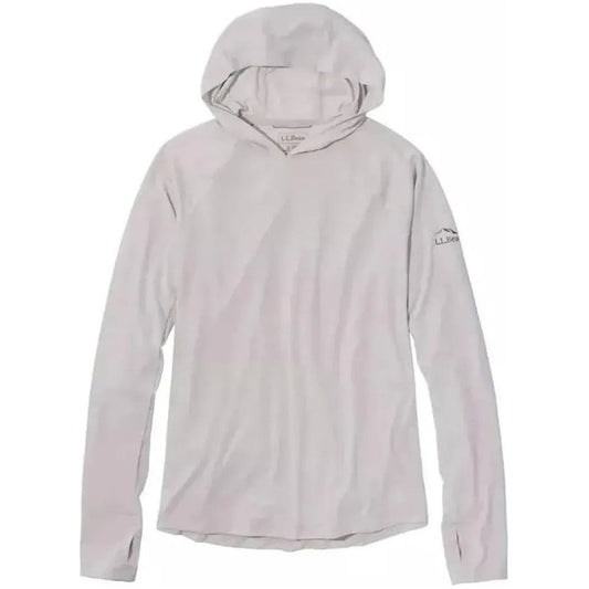 L.L.Bean Women's SunSmart Comfort Hoodie, Long-Sleeve-Women's - Clothing - Tops-Pewter-S-Appalachian Outfitters