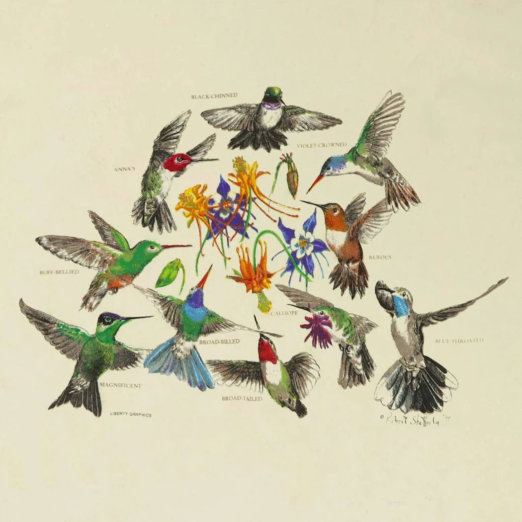 Liberty Graphics Hummingbirds Short Sleeve T-Unisex - Clothing - Tops-Appalachian Outfitters