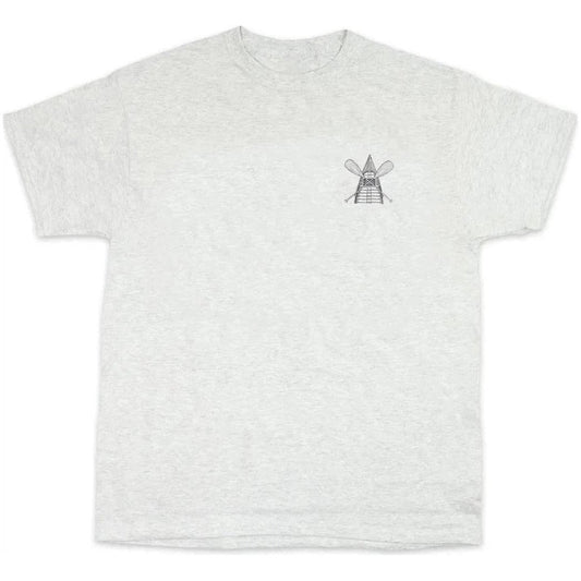 A front view of the Liberty Graphics North American Classics Short Sleeve T in Ash showing the small graphic on the chest against a white background.