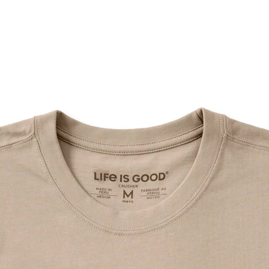 Life is Good Men's Aged to Perfection Papa Short Sleeve Crusher Tee-Men's - Clothing - Tops-Appalachian Outfitters