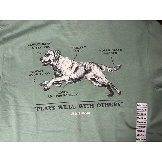 Life is Good Men's Anatomy of a Best Friend Short Sleeve-Men's - Clothing - Tops-Appalachian Outfitters