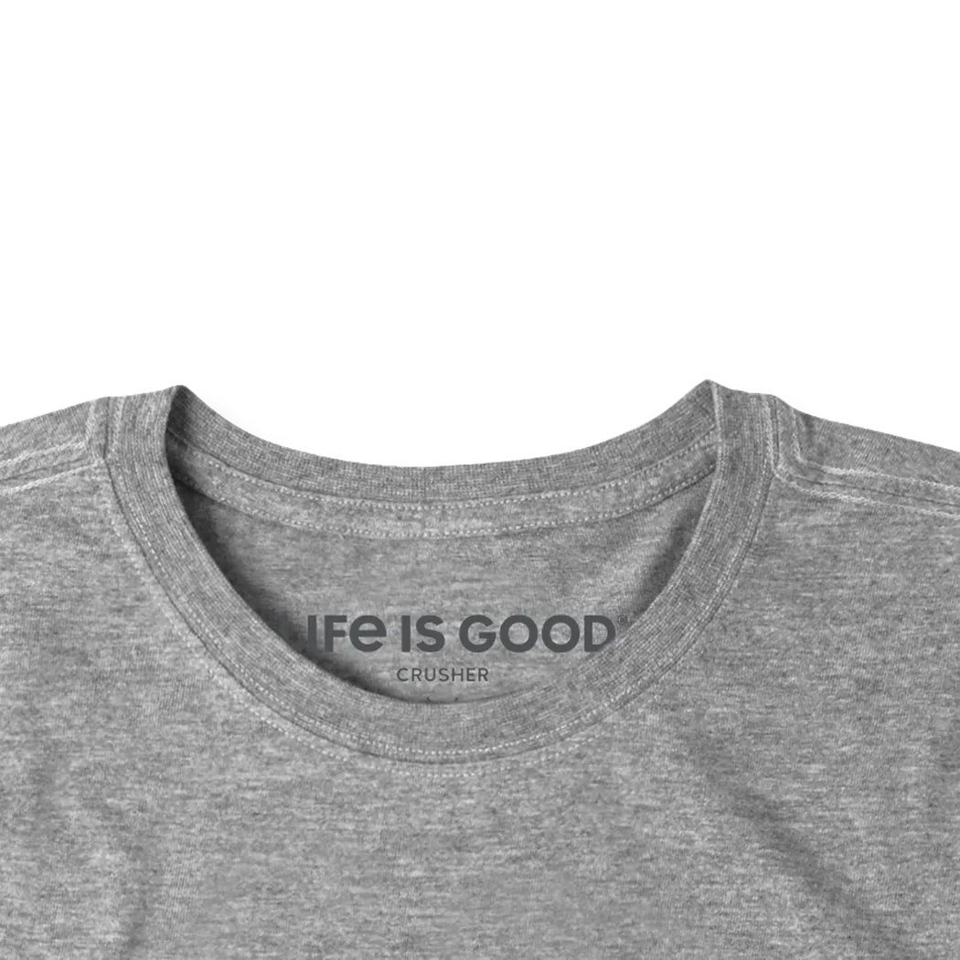 Life is Good Men's Beer Can Short Sleevecrusher-lite-Men's - Clothing - Tops-Appalachian Outfitters