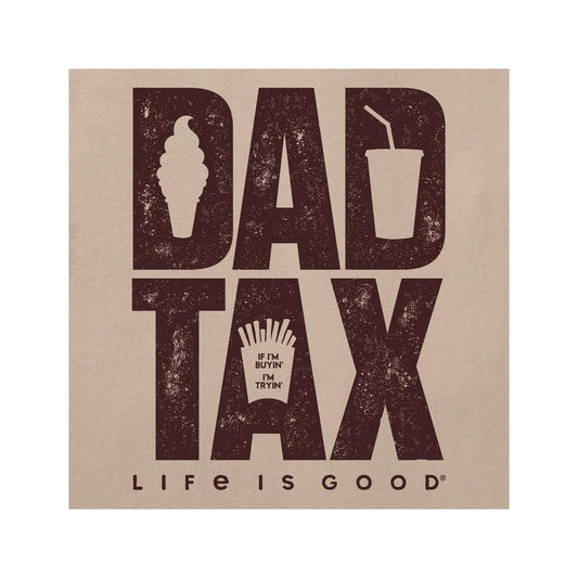 Life is Good Men's Dad Tax Stack Short Sleeve Crusher Tee-Men's - Clothing - Tops-Appalachian Outfitters
