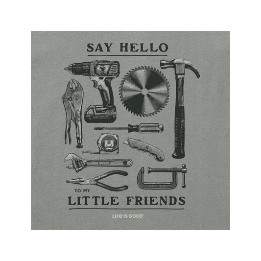 Life is Good Men's Little Friends Tools Short Sleeve Crusher Tee-Men's - Clothing - Tops-Appalachian Outfitters