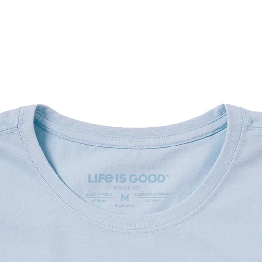 Life is Good Women's Patriotic Daisy Sneakers Short Sleeve Tee-Women's - Clothing - Tops-Appalachian Outfitters