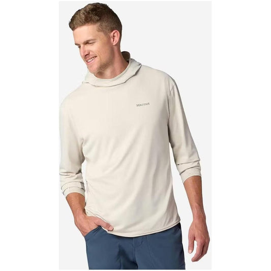 Marmot Men's AirExchange SolarShield Hoody-Men's - Clothing - Tops-Birch Bark-M-Appalachian Outfitters