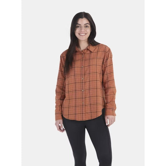 Marmot Women's Fairfax Novelty Lightweight Flannel Long Sleeve-Women's - Clothing - Tops-Auburn-S-Appalachian Outfitters